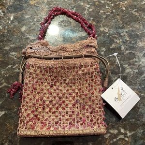 Handmade Evening Clutch with Stones